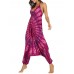 Bohemian Print Drop-crotch Yoga Straps Jumpsuit