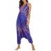 Bohemian Print Drop-crotch Yoga Straps Jumpsuit