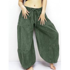 Women Solid Color Loose Wide Leg Yoga Harem Pants