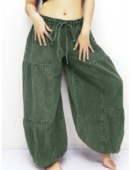 Women Solid Color Loose Wide Leg Yoga Harem Pants