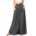 Pure Color High Waist Wide Leg Casual Pants