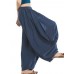 Casual Elastic Waist Loose Harem Pants For Women