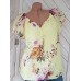 Floral Print Short Sleeve V Neck Casual Blouse