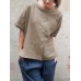 Patchwork Fake Button Crew Neck Short Sleeve Shirt