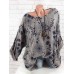 Casual Floral Print Long Sleeve Loose Pullover Shirt