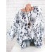 Casual Floral Print Long Sleeve Loose Pullover Shirt