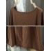 Star Patchwork Round Neck Pullover High Low T-Shirt