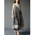 Bohemian Spaghetti Strap Print Vintage Long Maxi Dress