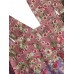 Vintage Print Floral Pockets Loose Pleated Dress