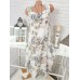 Sleeveless Floral Print Casual Dress For Women