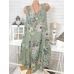 Sleeveless Floral Print Casual Dress For Women