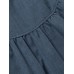 Vintage Short Sleeve Crew Neck Pockets Dress