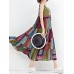 Bohemian Patchwork Sleeveless O-Neck Long Maxi Dresses